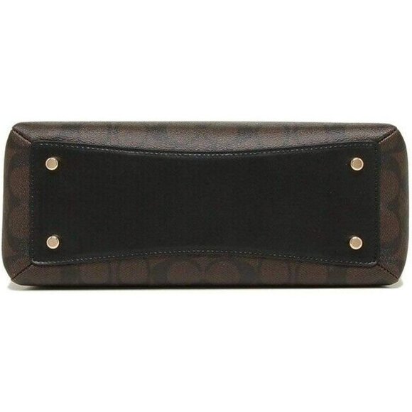 Coach Brown and Black Satchel - Picture 6 of 8